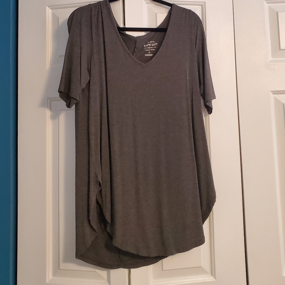 Super soft knit tee - gray (Torrid 0)